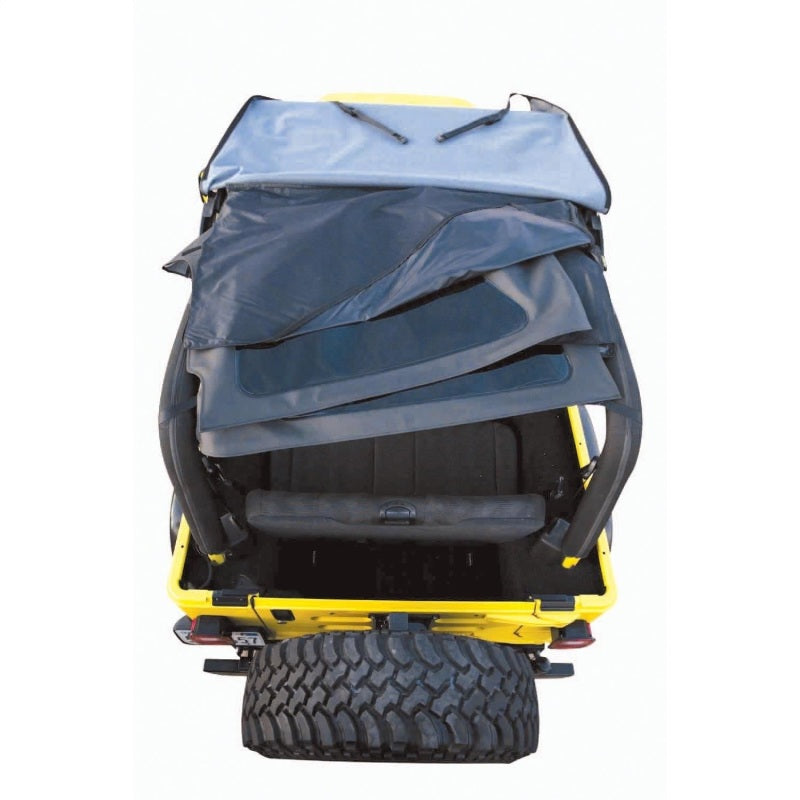 Jeep Wrangler (TJ) Rampage 1997-2006, kit de toit souple sans cadre LJ Unlimited - Black Diamond