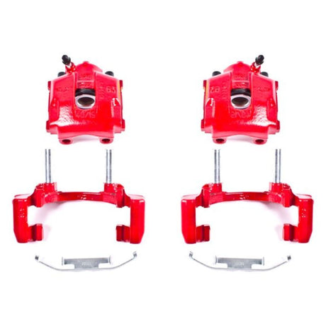 Power Stop 2000 BMW 323Ci Rear Red Calipers w/Brackets - Pair
