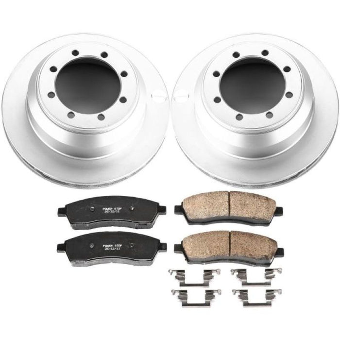 Power Stop 99-04 Ford F-350 Super Duty Rear Z17 Evolution Geomet Coated Brake Kit