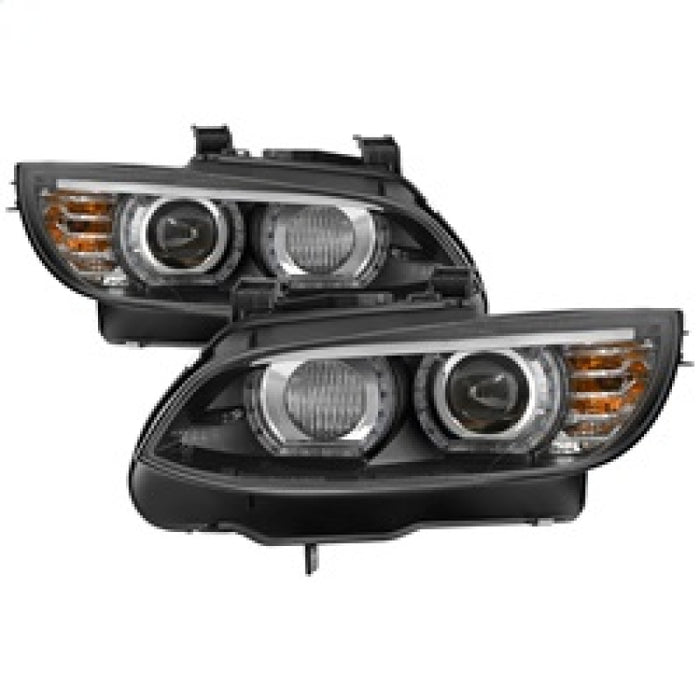 Phares de projecteur Spyder 08-10 BMW F92 Série 3 - LED DRL - Noir (PRO-YD-BMWE9208-DRL-BK)