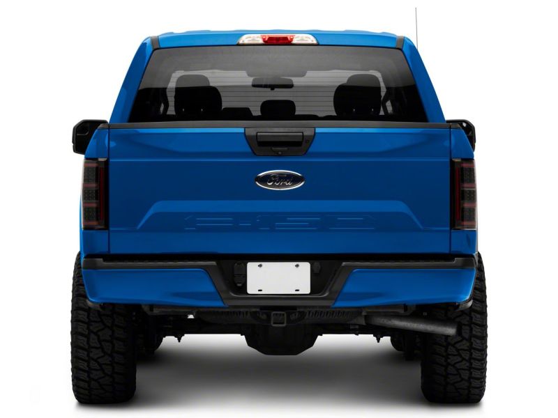 Feux arrière à LED Raxiom 18-20 Ford F-150 Axial Series avec clignotants SEQL - Boîtier noir (lentille transparente)