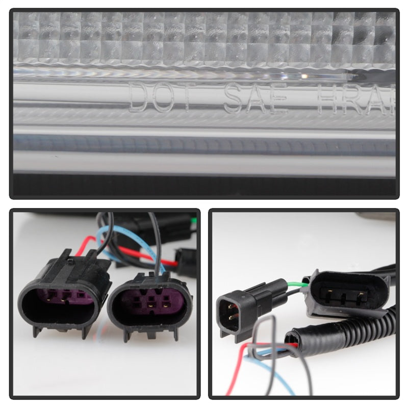 Phares Spyder à LED pour Ford F-250/F-350/F450 17-18 Noir PRO-YD-FS17HALAP-SEQ-C