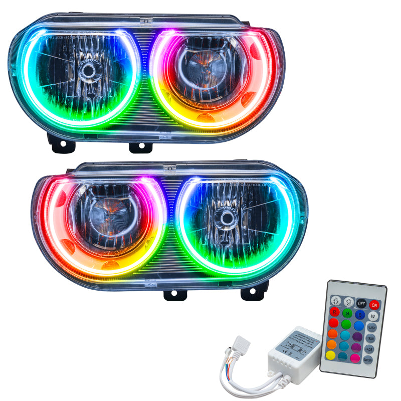 Oracle 08-14 Dodge Challenger SMD HL (non HID) - ColorSHIFT avec contrôleur simple VOIR LA GARANTIE