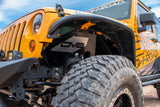 Garde-boue intérieur avant en aluminium DV8 Offroad 07-18 Jeep Wrangler JK - Noir
