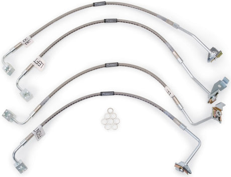 Kit de conduites de frein Russell Performance 07-08 Jeep Wrangler JK avec élévateur de 4 pouces
