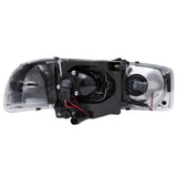 ANZO 1999-2006 Gmc Sierra 1500 Phares de projecteur avec barre en U Chromé