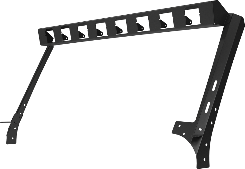 Cadre de montage de feu de pare-brise Go Rhino 07-18 Jeep Wrangler JK WLF - Huit lumières cubiques