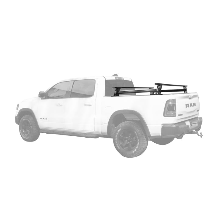 Go Rhino 15-22 Ford F-150 / 07-21 Toy. Kit de barres transversales Tundra XRS - Tex Blk (fixation de la caisse de caisse T-Trk)