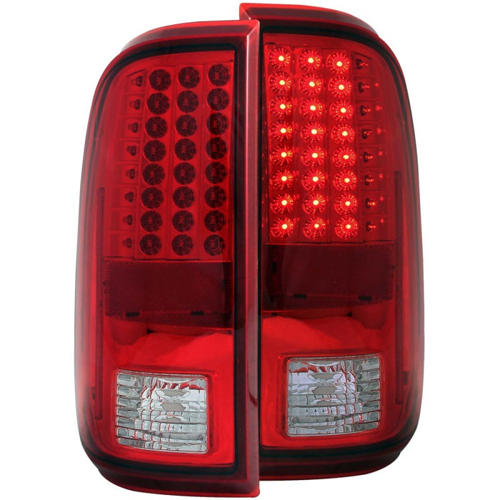 Feux arrière à LED ANZO 2008-2015 Ford F-250 Rouge/Clair