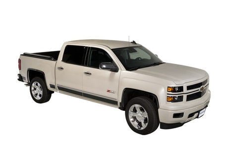 Panneaux de bas de caisse Putco 14-18 Chevy Silverado LD - Cabine multiplace - Lit de 5,5 po (10 pièces) - Noir platine