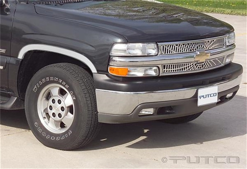 Putco 88-98 Chevrolet CK / Silverado (avec Sportside) - Demi-garniture d'aile sans élargisseurs en acier inoxydable