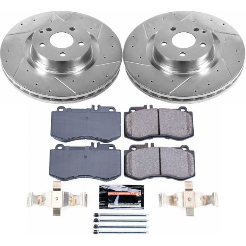 Power Stop 10-16 Mercedes-Benz E350 Front Z23 Evolution Sport Brake Kit