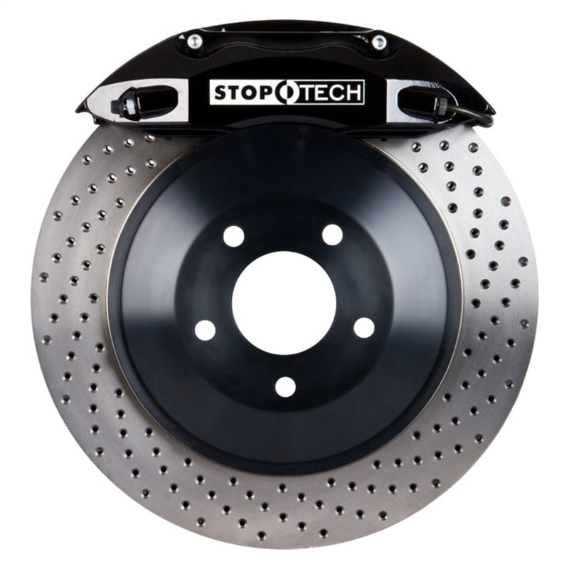 Kit de gros freins StopTech 05+ Mustang GT (197) Saleen BLK ST-40 355x32 1 pièce Rotors fendus uniquement