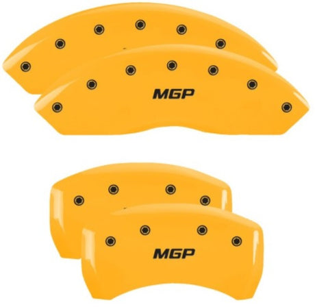 Couvre-étriers MGP 4 gravés avant et arrière MGP finition jaune noir Char 2019 Chevrolet Blazer