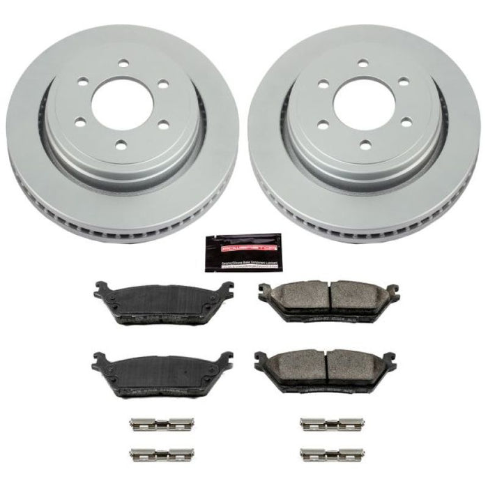 Kit de freins arrière Power Stop 15-17 avec revêtement Geomet Z17 Evolution pour Ford F-150