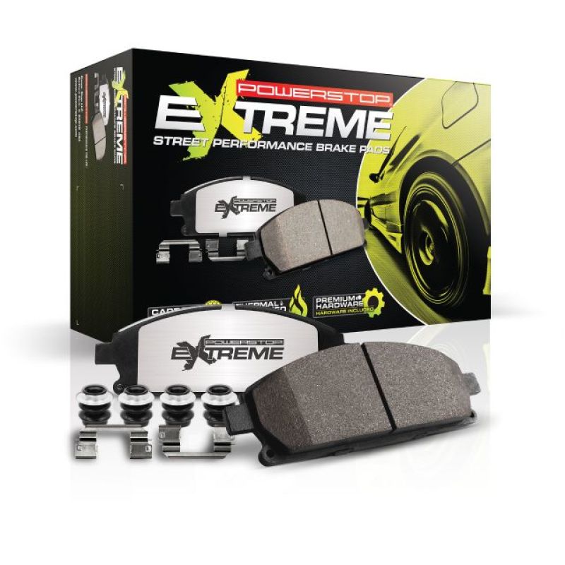 Power Stop 11-12 Infiniti EX35 Rear Z26 Extreme Street Brake Pads w/Hardware