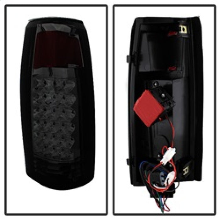 Xtune Yukon Denali 99-00 LED Tail Lights w/ 3rd LED Brake Light Smoked ALT-JH-CCK88-LED-SET-SM