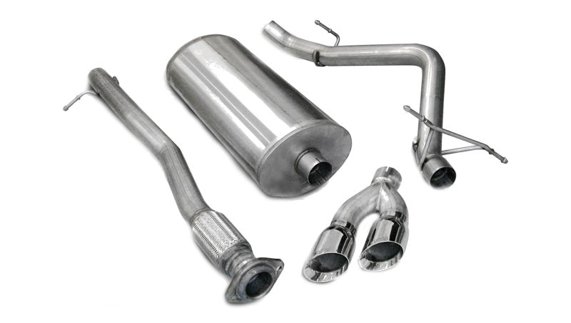 Corsa 2007-2008 Chevrolet Silverado Crew Cab/Short Bed 1500 4.8L V8 Polished Sport Cat-Back Exhaust