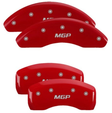 Couvre-étriers MGP 4 gravés avant et arrière, finition rouge MGP, caractères argentés, Kia Optima 2017
