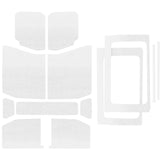 DEI 18-23 Jeep Wrangler JL 4-Door Boom Mat Complete Headliner Kit - 13 Piece - White