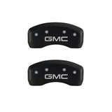 MGP 4 Caliper Covers Engraved Front & Rear GMC Red finish silver ch
