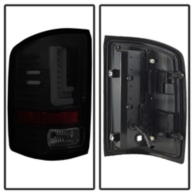 Feux arrière à DEL pour GMC Sierra 2016-2017 Spyder - Fumée noire ALT-YD-GS16-LED-BSM