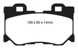 EBC 08-15 Infiniti G37 3.7 Greenstuff Rear Brake Pads