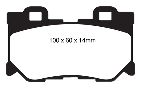 EBC 08-15 Infiniti G37 3.7 Greenstuff Rear Brake Pads