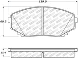 Plaquettes de frein StopTech 07-18 Mazda CX-5/CX-7/CX-9 Street avec matériel - Avant