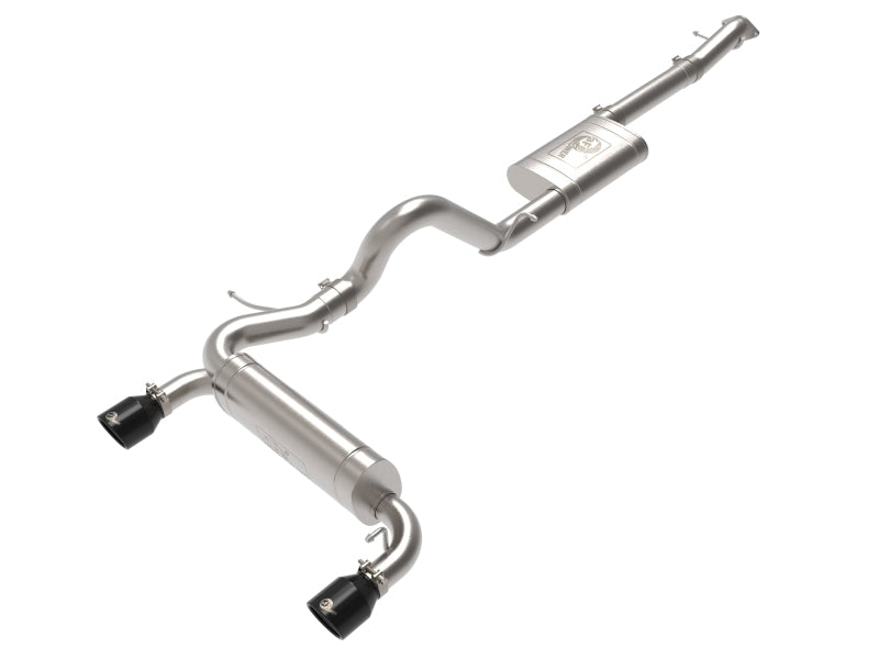 Échappement arrière aFe Vulcan 3 pouces 304 SS pour Ford Bronco 2021 L4-2,3 L (t)/V6-2,7 L (tt) avec embouts noirs