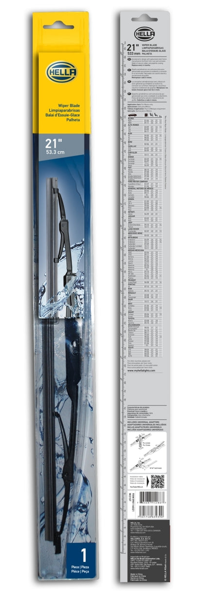 Balai d'essuie-glace standard Hella 21 po - Simple