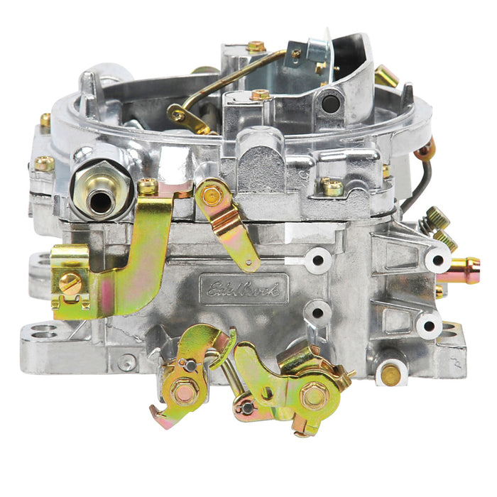 Carburateur Edelbrock Performer Series 4 corps 600 CFM starter manuel finition satinée