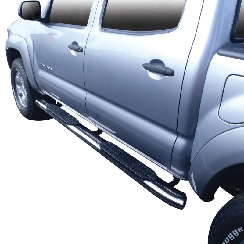 Westin 2005-2017 Toyota Tacoma Double Cab PRO TRAXX 5 Oval Nerf Step Bars - SS