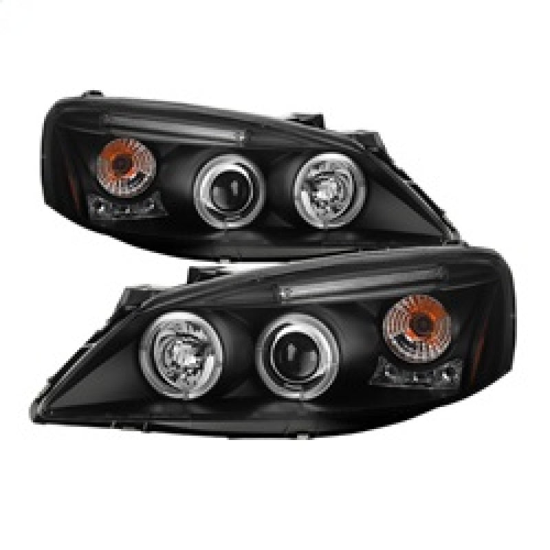 Phares de projecteur Spyder Pontiac G6 2/4DR 05-08 LED Halo LED Blk PRO-YD-PG605-HL-BK