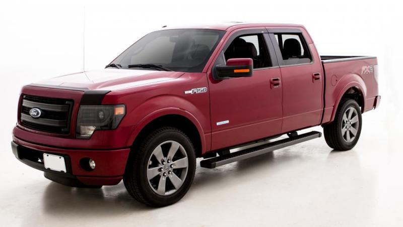 Ensemble combiné pare-vent et déflecteur Aeroskin pour cabine étendue GMC Sierra 2500 AVS 15-16 - Noir mat