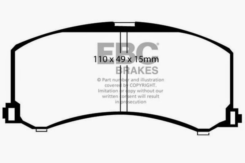 Plaquettes de frein avant EBC 95-02 Suzuki Esteem Greenstuff