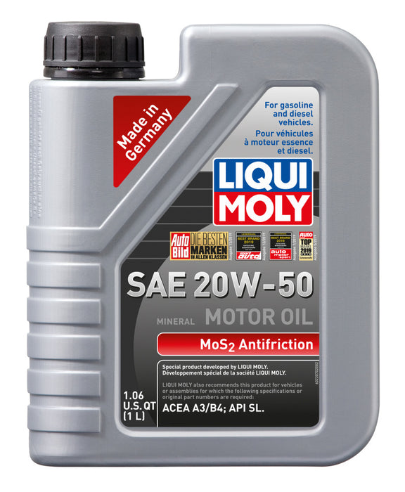 Huile moteur antifriction LIQUI MOLY 1L MoS2 20W50