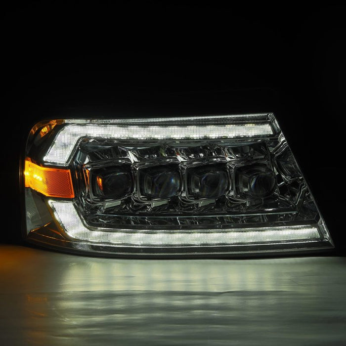 Phares AlphaRex 04-08 Ford F150 / 06-08 Lincoln Mark LT NOVA LED Proj Chrome avec Activ Light/Seq