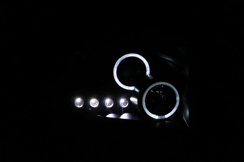 Phares de projecteur ANZO 2006-2008 Dodge Ram 1500 avec halo noir