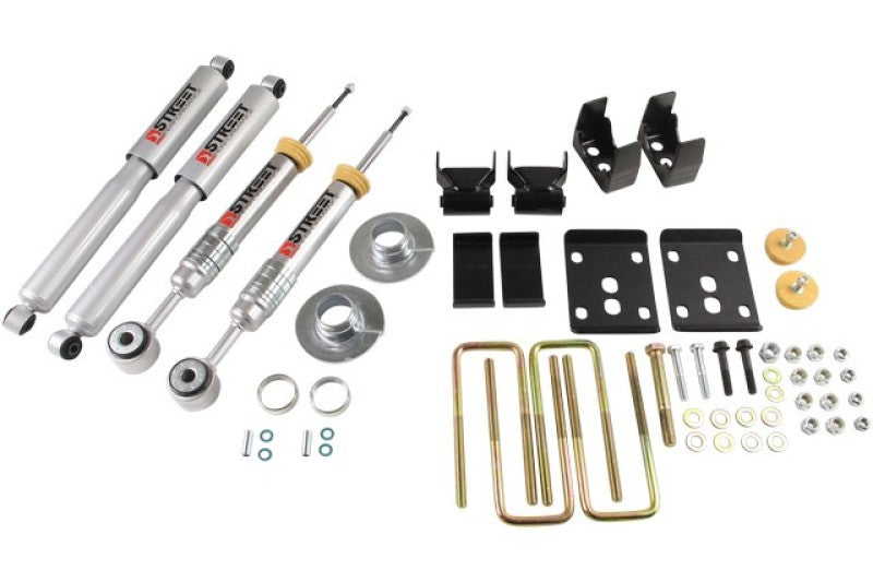 Kit d'abaissement Belltech 09-13 Ford F150 Ext&amp;Quad Cab Short Bed 2WD avec amortisseurs SP 5,5 pouces R Drop