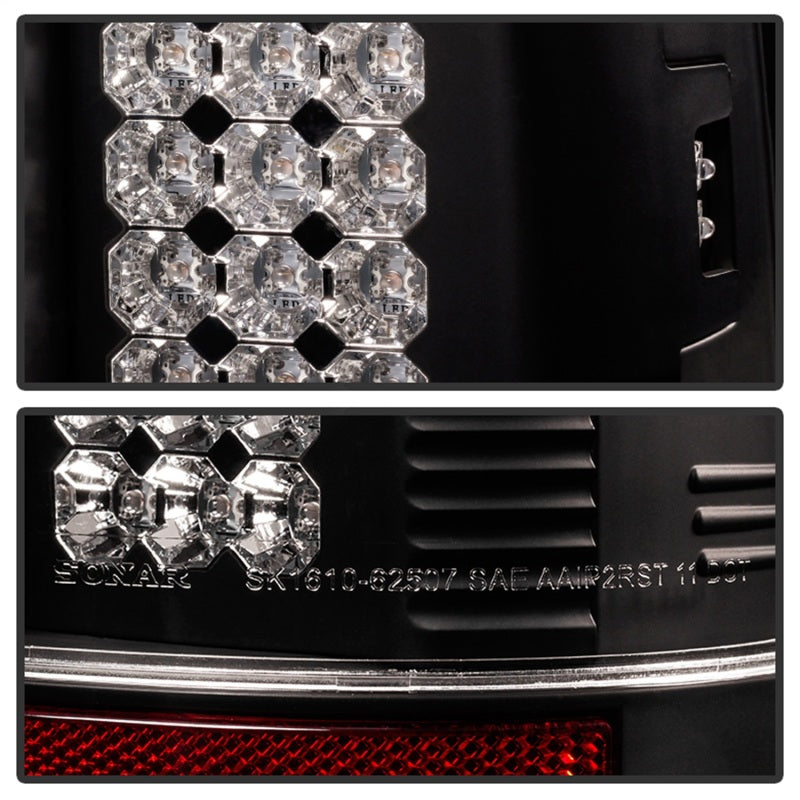 Feux arrière à LED Spyder Ford Super Duty 08-15 Noir ALT-YD-FS07-LED-BK