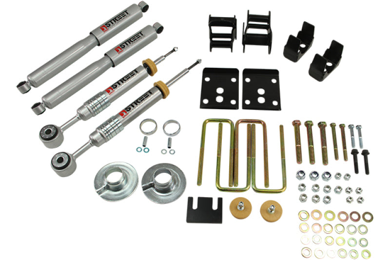 Kit d'abaissement Belltech 09-13 Ford F150 Std Cab 2wd Short Bed 2WD avec amortisseurs SP 4in R Drop