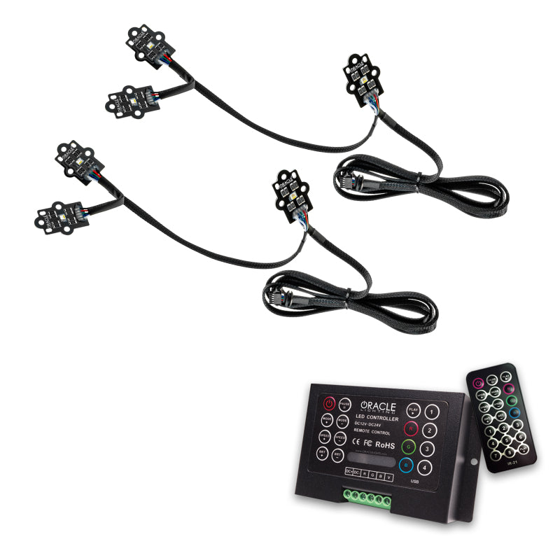 Kit de mise à niveau des phares DRL RVB + W Oracle 19-21 GMC Sierra 1500 - ColorSHIFT 2 VOIR LA GARANTIE