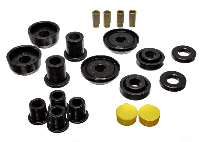 Ensemble de bagues de commande avant noires Energy Suspension 93-02 Camaro/Firebird/Trans Am