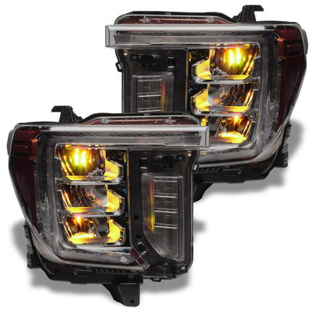 Oracle 19-21 Silverado/Sierra 1500 RGB Demon Eye Headlight Kit - w/o Controller
