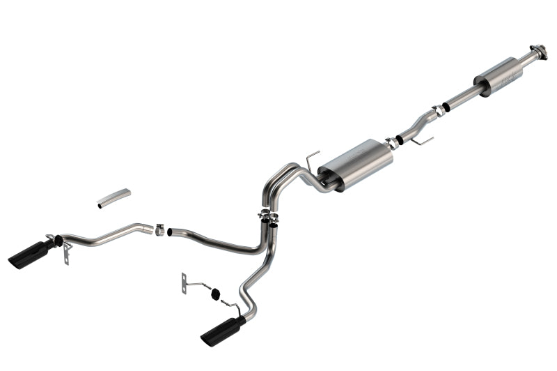 Borla F-150 2021 5.0L 4dr CC SB EC STB Lariat/KR/Pltm/LTD 3/2.25 SRE Cat-Back Touring Noir CHR Conseils