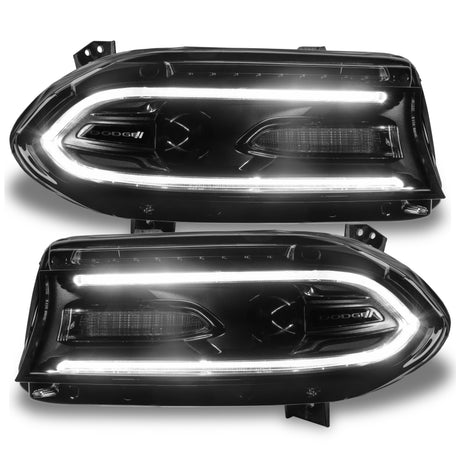 Oracle 15-21 Dodge Charger RGB+W DRL Headlight DRL Kit - ColorSHIFT w/ Simple Cntrl