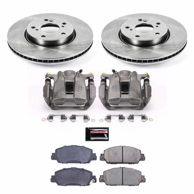 Kit de freins avant Power Stop Autospecialty avec étriers pour Honda Accord 13-18