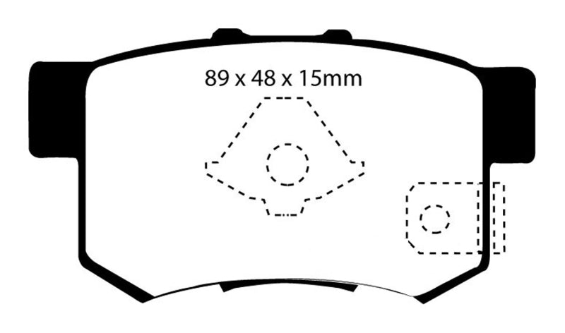 Plaquettes de frein arrière EBC 10-12 Acura RDX 2.3 Turbo Ultimax2