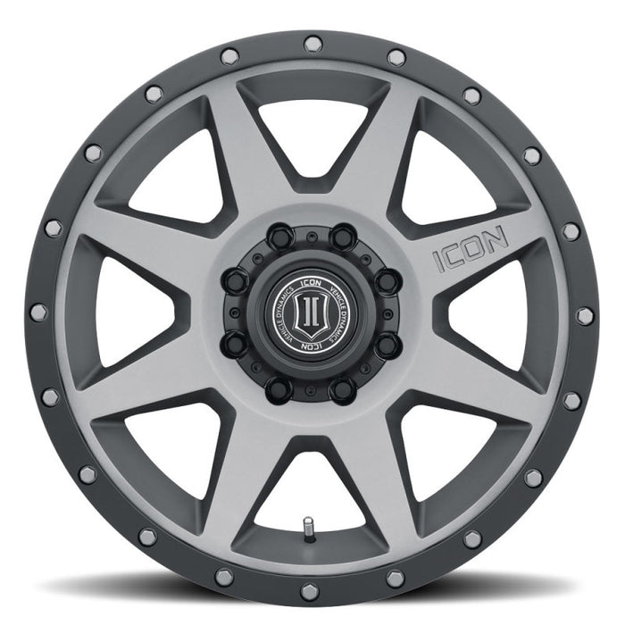 ICON Rebound 20x9 8x6.5in 12mm Offset 5.5in BS Titanium Wheel